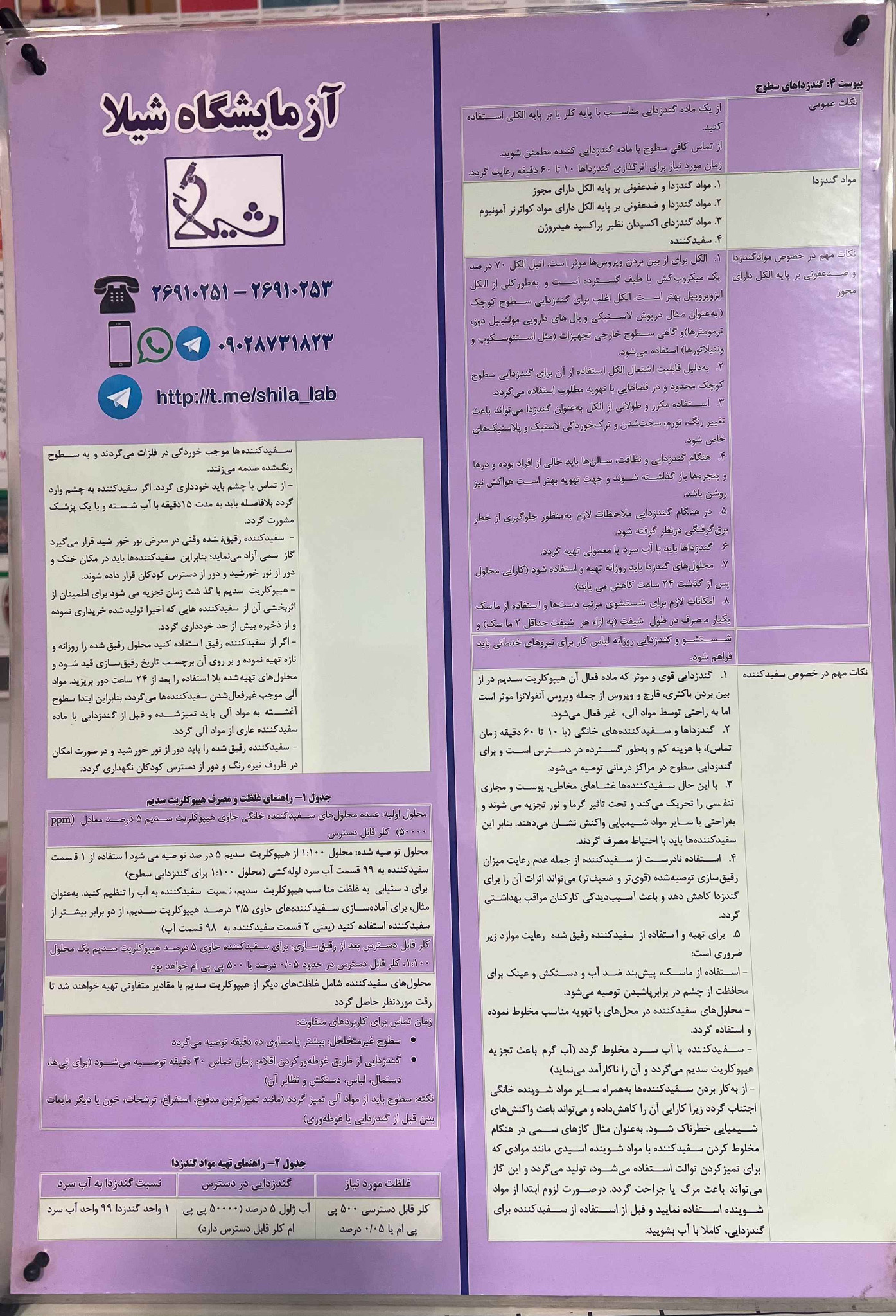 گندزدایی سطوح